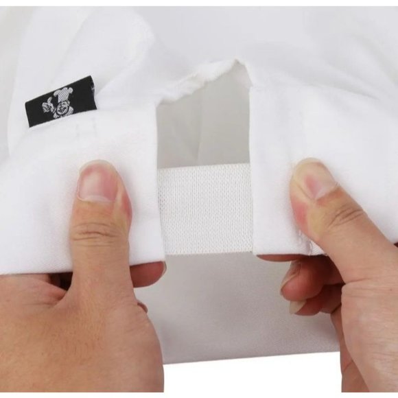 Adjustable Elastic Men Women Mushroom Caps Cooking Kitchen Baker Chef Hat White - Picture 5 of 6